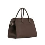 The Row Soft Margaux 12 Bag Deep Brown