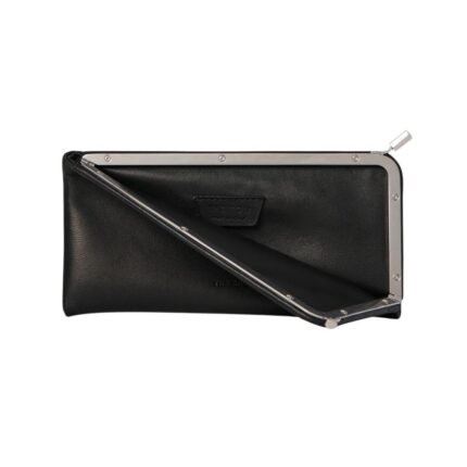 The Row Clasp Sunglasses Case Black