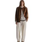 The Row Quintus Jacket Oak Brown