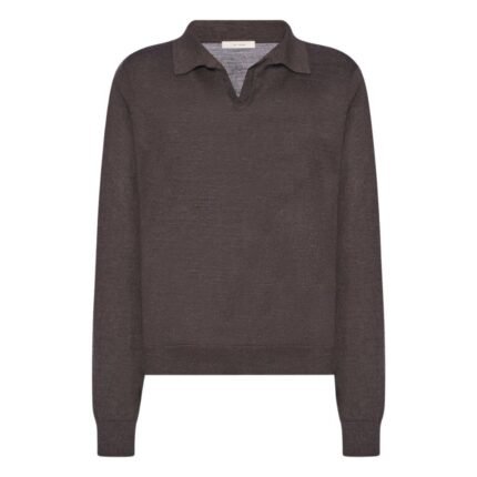 The Row Pauli Top Brown Melange