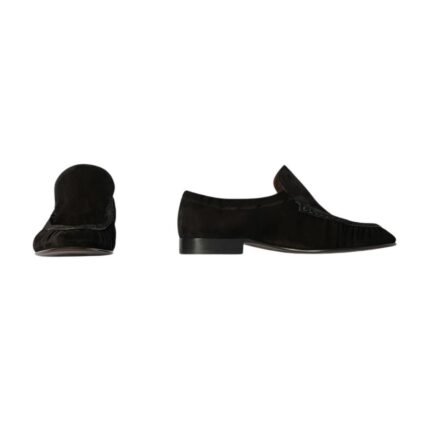 The Row Soft Moccasin Two Black