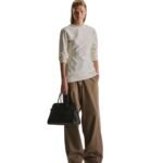 The Row Soft Margaux 12 Bag Deep Brown