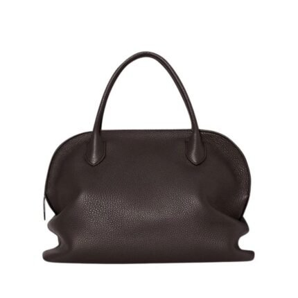 The Row Agnes 12 Bag Dark Brown