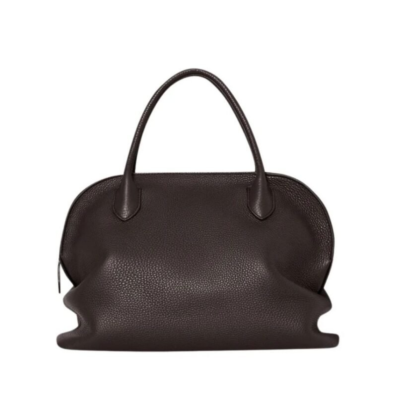 The Row Agnes 12 Bag Dark Brown