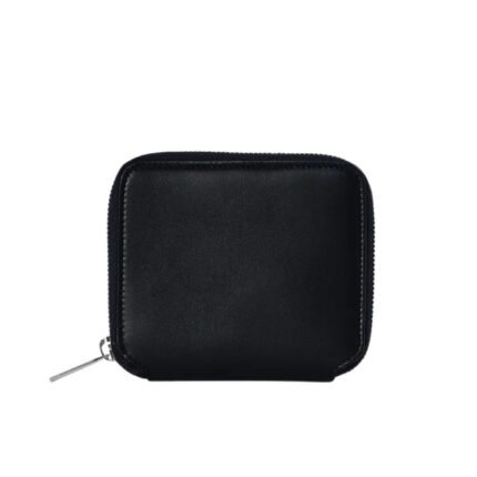 The Row Small Zip Wallet Black