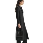 The Row Leather Cecily Top Handle Bag Black