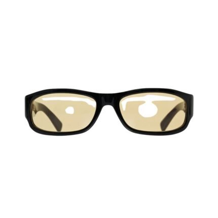 The Row Bowen Sunglasses Black / Light Yellow