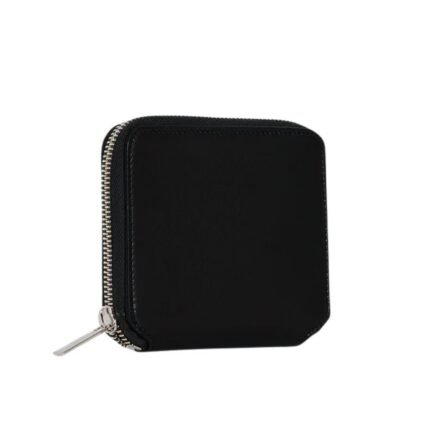 The Row Small Zip Wallet Black