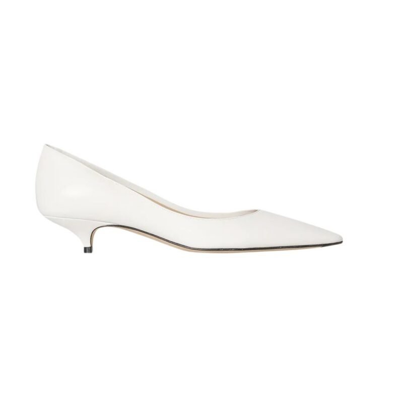 The Row Liisa Kitten Two Heel Optic White