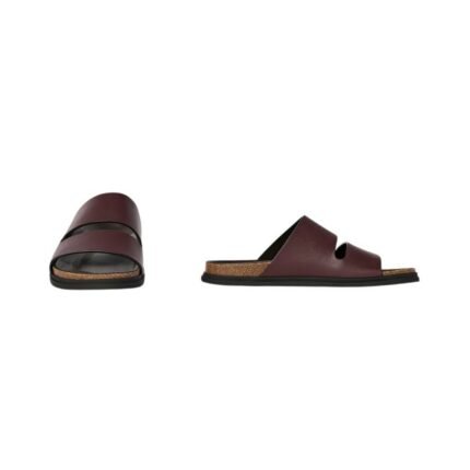 The Row Band Sandal Burgundy