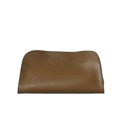 The Row Peggy Clutch Dark Muschio