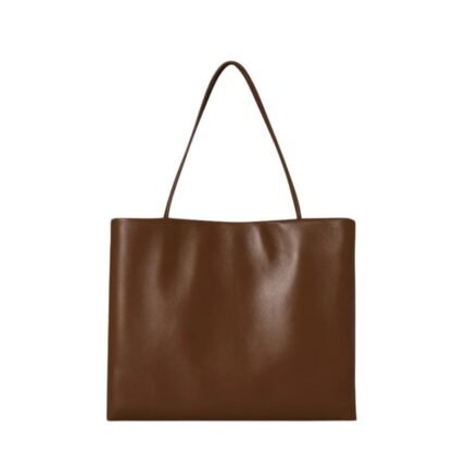 The Row Leather Cecily Top Handle Bag Cuir