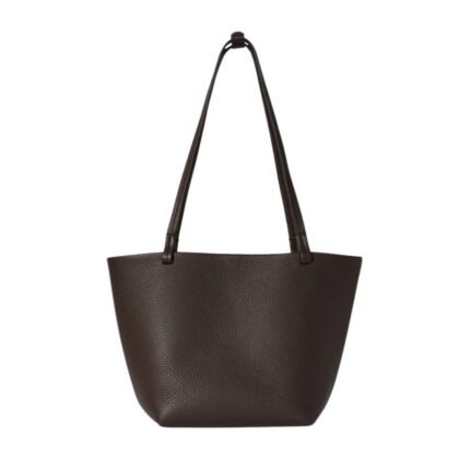 The Row Medium Park Tote Bag Deep Brown