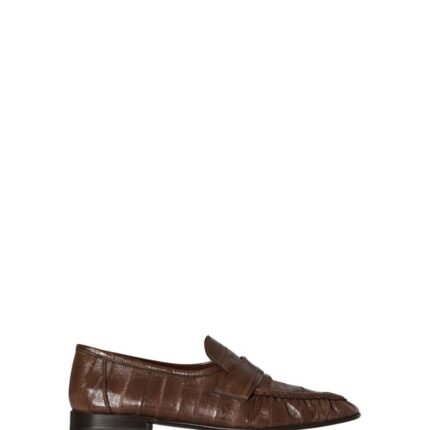 The Row Soft Loafer Light Brown