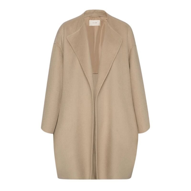 The Row Verlain Coat Light Pebble