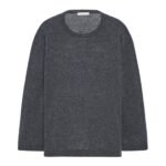 The Row Pever Top Charcoal Melange