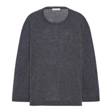 The Row Pever Top Charcoal Melange
