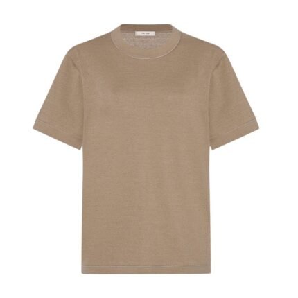 The Row Orlan T-Shirt Taupe