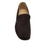The Row Leo Slipper Lacquer Brown