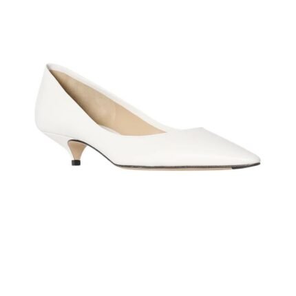 The Row Liisa Kitten Two Heel Optic White