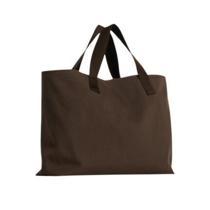 The Row Medium Brian Tote Bag Dark Brown