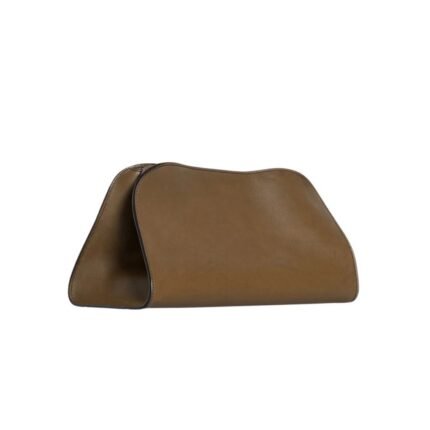 The Row Peggy Clutch Dark Muschio