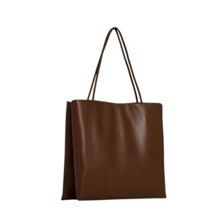 The Row Leather Cecily Top Handle Bag Cuir