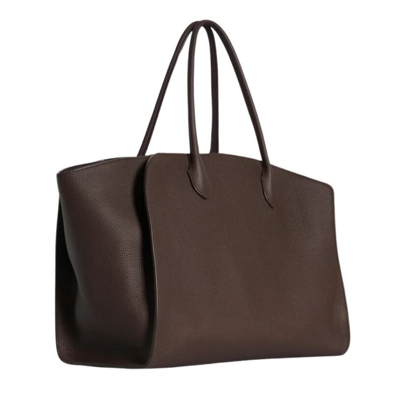 The Row Marlo Tote Bag Deep Brown