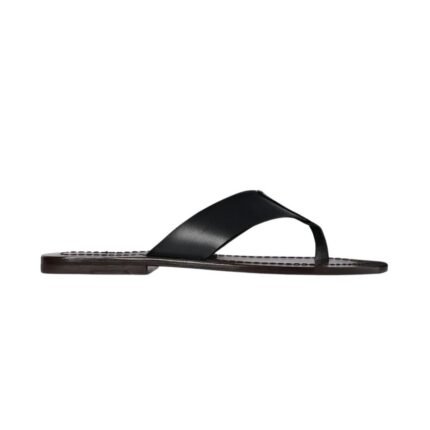 The Row Dan Flip Flop Black