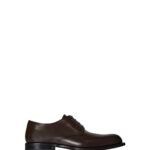 The Row Novus Derby Shoe Dark Brown