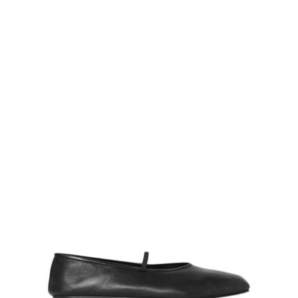 The Row Elastic Ballet Slipper Black