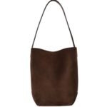 The Row Small N/S Park Tote Edge Bag Mocha
