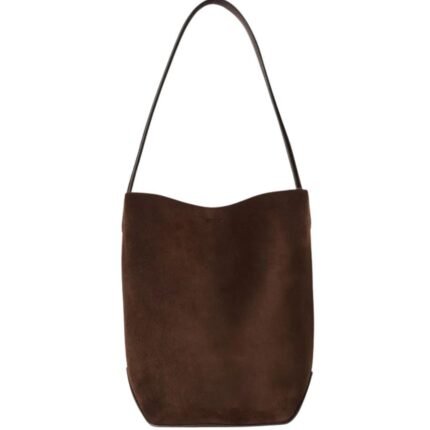 The Row Small N/S Park Tote Edge Bag Mocha