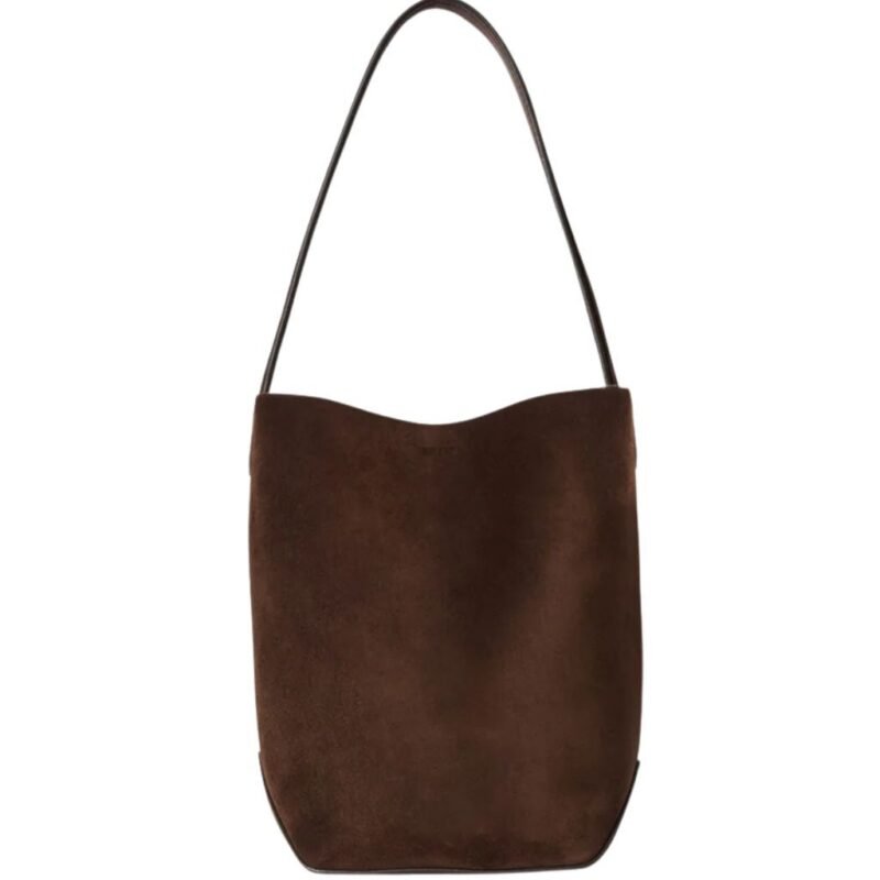 The Row Small N/S Park Tote Edge Bag Mocha