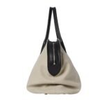 The Row Agnes 15 Canvas Bag Milk White / Black