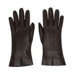 The Row Florence Gloves Dark Brown