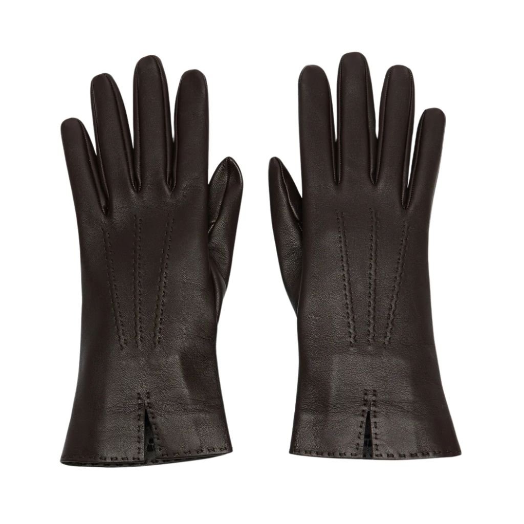 7 The Row Florence Gloves Dark Brown