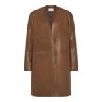 The Row Clarisa Coat Oak Brown