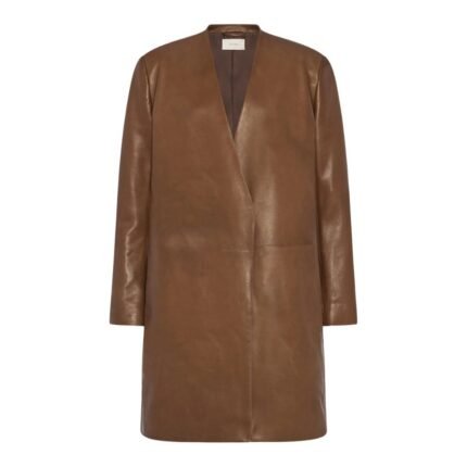The Row Clarisa Coat Oak Brown