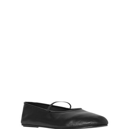 The Row Elastic Ballet Slipper Black