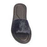 The Row Malick Fur Slide Midnight