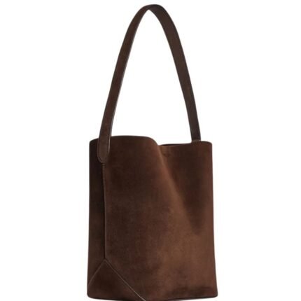 The Row Small N/S Park Tote Edge Bag Mocha