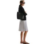 The Row Alma Shoulder Bag Black