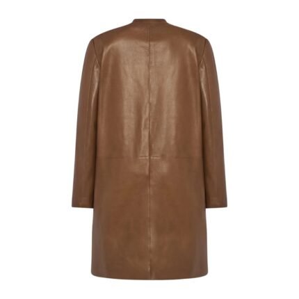 The Row Clarisa Coat Oak Brown