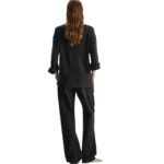 The Row Pever Top Charcoal Melange