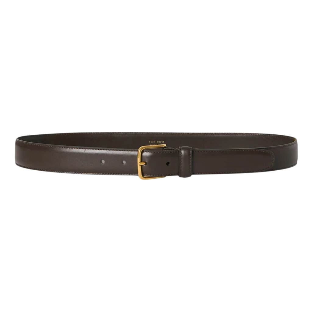 8 The Row Classic Belt Dark Brown