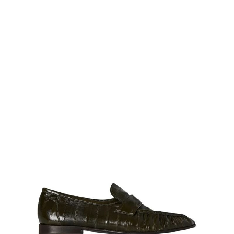 The Row Soft Loafer Olive