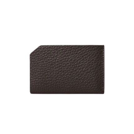 The Row Men CC Wallet Dark Brown