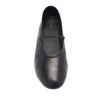 The Row Elastic Ballet Slipper Black