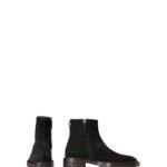 The Row Moto Side Zip Boot Black